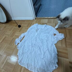 White Women's Top Indah Medium